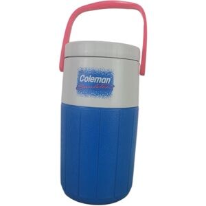 Coleman Retro Sunlites Cooler Water Bottle Jug Pink + Blue Vintage